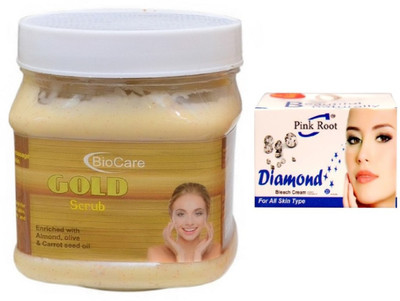 

Pink Root DIAMOND BLEACH 43G WITH GOLD SCRUB 500GM(Set of 2)