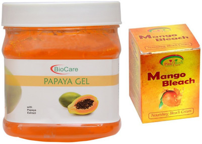 

Pink Root MANGO BLEACH 43G WITH PAPAYA GEL 500G(Set of 2)