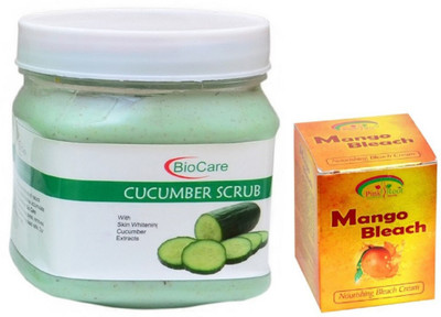 

Pink Root MANGO BLEACH 43G WITH CUCUMBER SCRUB 500GM(Set of 2)