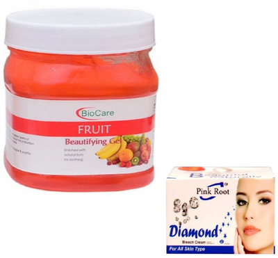Pink Root DIAMOND BLEACH 43G WITH FRUIT GEL 500GM(Set of 2)