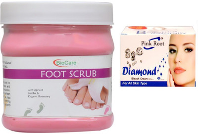 

Pink Root DIAMOND BLEACH 43G WITH FOOT SCRUB 500G(Set of 2)