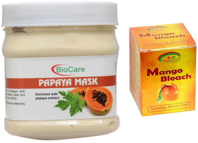 

Pink Root MANGO BLEACH 43G WITH PAPAYA MASK 500G(Set of 2)