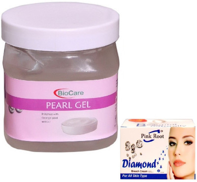 

Pink Root DIAMOND BLEACH 43G WITH PEARL GEL 500GM(Set of 2)