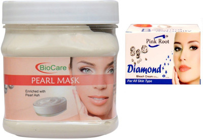 

Pink Root DIAMOND BLEACH 43G WITH PEARL MASK 500G(Set of 2)