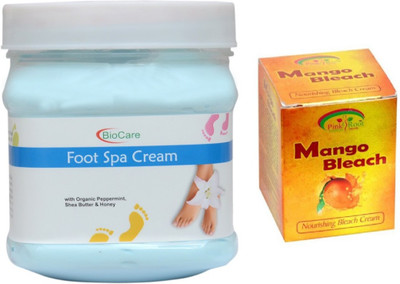 

Pink Root MANGO BLEACH 43G WITH FOOT SPA CREAM 500G(Set of 2)