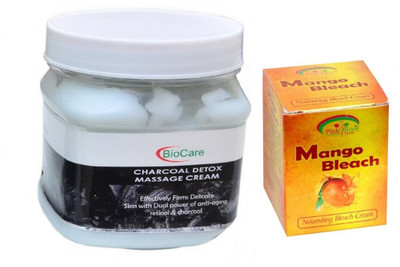 

Pink Root MANGO BLEACH 43G WITH CHARCOAL CREAM 500GM(Set of 2)