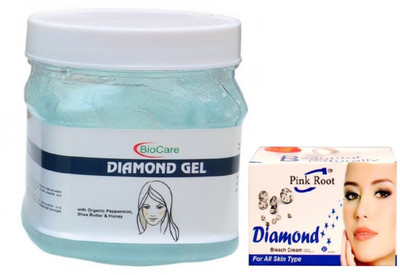 

Pink Root DIAMOND BLEACH 43G WITH DIAMOND GEL 500GM(Set of 2)