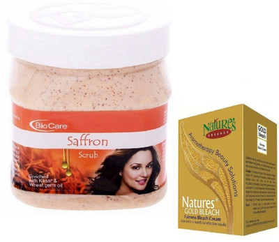 

Biocare SAFFRON SCRUB 500GM NATURES ESSENCE GOLD BELACH 50G(Set of 2)