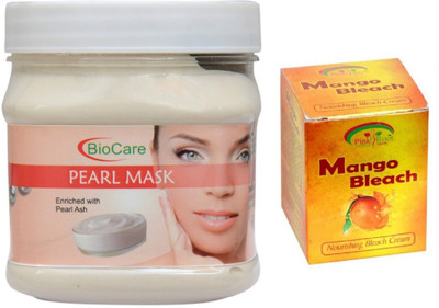 Pink Root MANGO BLEACH 43G WITH PEARL MASK 500G(Set of 2)