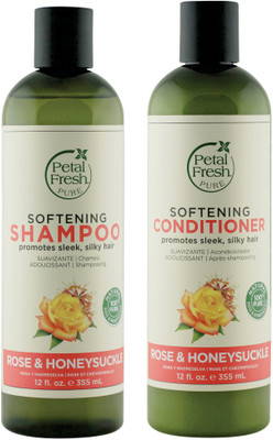 

Petal Fresh Softening Shampoo & Conditioner Rose & Honeysuckle Combo 355 Ml(Set of 2)