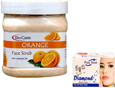 

Pink Root DIAMOND BLEACH 43G WITH ORANGE SCRUB 500GM(Set of 2)