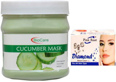 

Pink Root DIAMOND BLEACH 43G WITH CUCUMBER MASK 500GM(Set of 2)