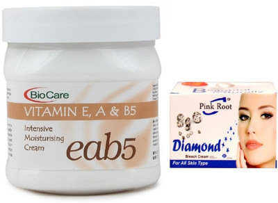 

Pink Root DIAMOND BLEACH 43G WITH VITAMIN EAB5 CREAM 500GM(Set of 2)
