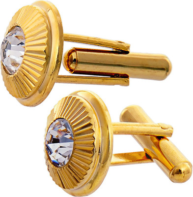 Lucky Jewellery Alloy Cufflink(White)