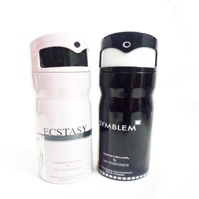 

PARFUMDELUXE ECSTASY AND SYMBLEM Deodorant Spray - For Men & Women(400 ml, Pack of 2)