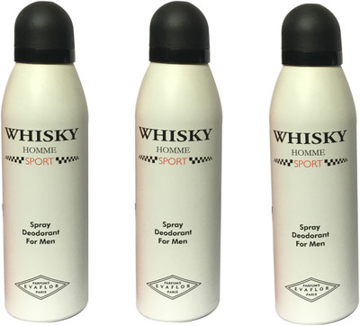 

WHISKY SPORT (PACK OF 3) Body Spray - For Men(200 ml, Pack of 3)