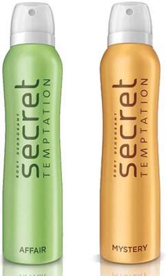 

Secret Temptation Affair and Mystery, 150 ml each Deodorant Spray - For Women(300 ml, Pack of 2)