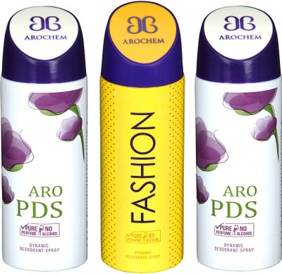 

AROCHEM aro pds,fashion and aro pds combo Body Spray - For Men & Women(300 ml, Pack of 3)