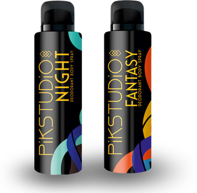 

pikstudio Night & Fantasy 150 ML DUAL PACK DEODORANT OFFER Deodorant Spray - For Men & Women(150 ml)