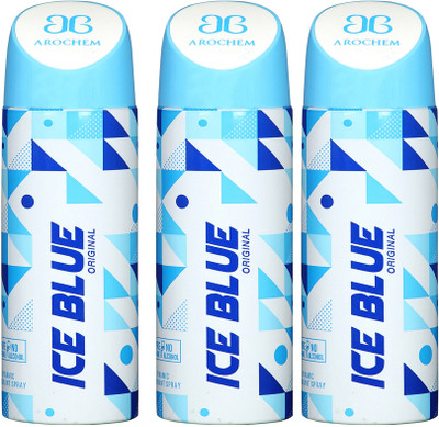 

AROCHEM ice blue,ice blue and ice blue combo Body Spray - For Men & Women(300 ml, Pack of 3)
