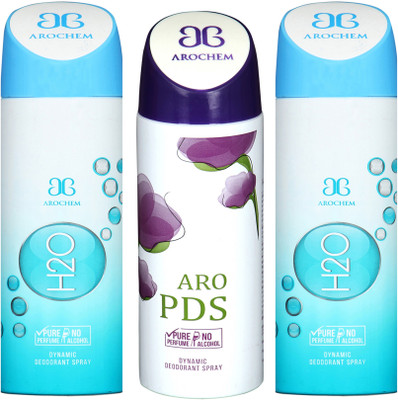 

AROCHEM h2o,aro pds and h2o combo Body Spray - For Men & Women(300 ml, Pack of 3)
