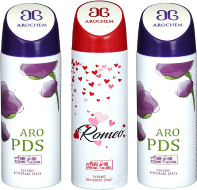 

AROCHEM aro pds,romeo and aro pds combo Body Spray - For Men & Women(300 ml, Pack of 3)