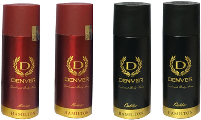 

Denver 2 HONOUR & 2 CALIBER (PACK OF 4) Deodorant Spray - For Men & Women(165 ml, Pack of 4)
