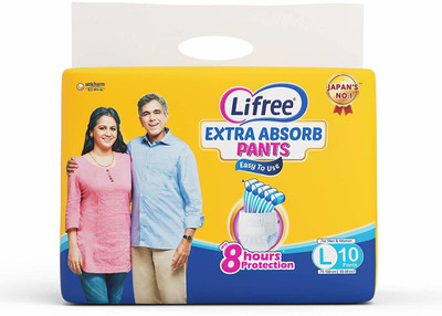 

Lifree Large Size Diaper Pants Adult Diapers - L(10 Pieces)