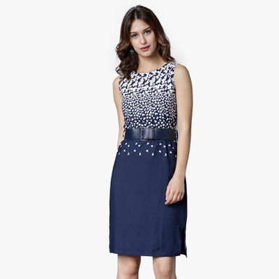 MUMBAI SLANG Women Maxi Blue Midi/Calf Length Dress