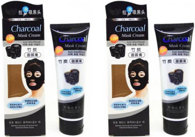 

Whinsy Charcoal Blackhead Removal Charcoal face Mask, anti pollution (260 ml) Pack of 2(260 g)