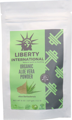 

LIBERTY INTERNATIONAL Organic Herbal Aloe Vera Powder For Smooth Hairs & Soft Skin . Skin & Hair Care B37(227 g)