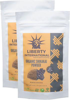 

LIBERTY INTERNATIONAL Organic Herbal Shikakai Powder For Hair Care Excellent Hair Conditioner (2 X 114 Gm ) C35(228 g)