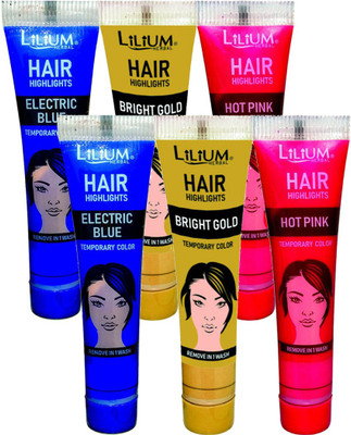 

Lilium Herbal Hair Highlights Multicolor Hair Color(Multicolor)