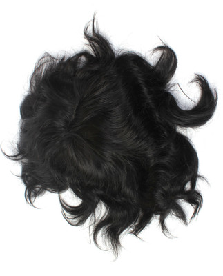 

Ritzkart Silk Base (9x7) Human Patch/Patch Replacement Wig With Anti Fungus Bonding Glue Hair Extension