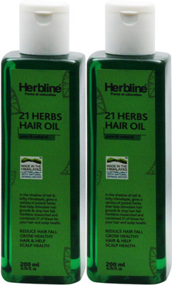 

Herbline 21 Herbs Hair Oil 200ml Pack Of-2 Hair Oil(200 ml)