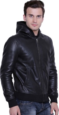 Luis Leather Full Sleeve Solid Men Jacket