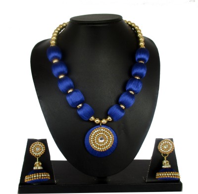 Akshara Dori Blue, Gold Jewellery Set(Pack of 1)