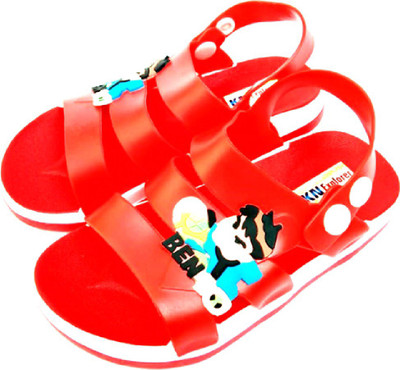 

KN Explorer Designs Boys & Girls Sling Back Strappy Sandals(Red