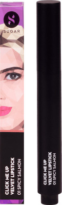 

Sugar Click Me Up Velvet Lipstick - 01 Spicy Salmon(Peach Rose)