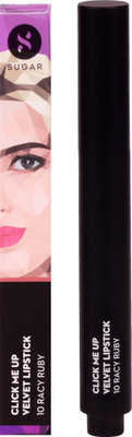 

Sugar Click Me Up Velvet Lipstick - 10 Racy Ruby(Bright Red)