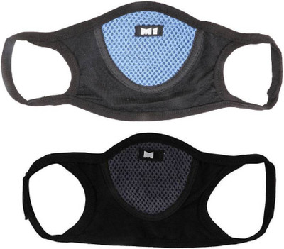 

HOLME'S Face Mask/Pollution Mask/ Dust & Pollution Mask/ANTI POLLUTION MASK/ Reusable and Washable Anti , Dust & Pollution Mask/ (BLUE,GREY) M000 Mask