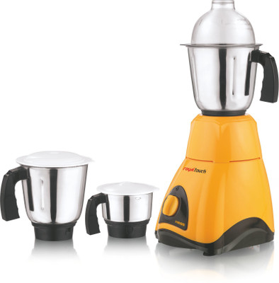 

ROYAL TOUCH MRGA 600 Mixer Grinder(Yellow, 3 Jars)