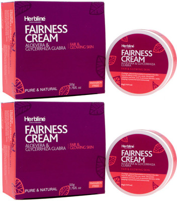 

Herbline Fairness Cream (Aloevera & Glycerrhiza Glabra) 50gm Pack Of-2(50 g)