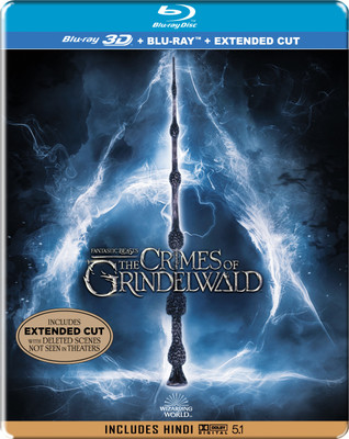 

Fantastic Beasts: The Crimes of Grindelwald (Steelbook) (Blu-ray 3D + Blu-ray + Extended Cut) (3-Disc)(3D Blu-ray English)