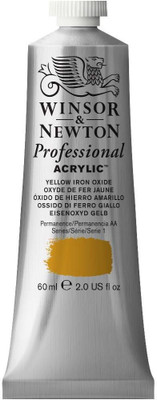 Winsor & Newton Professional Acrylic Colour - Tube of 60 ML - Yellow Iron Oxide (737)(Set of 1, Yellow Iron Oxide)