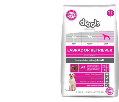 

Drools Labrador Adult Premium Dog Food Chicken 12 kg Dry Dog Food