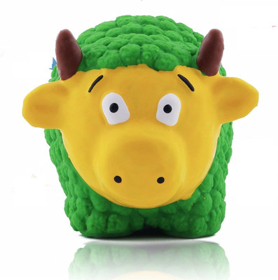 

SRI Dog Squeaky Toys for Puppy and Small Green Sheep Rubber Squeaky Toy For Dog