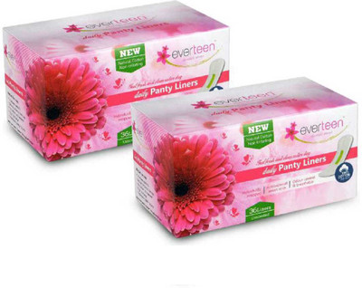 

everteen 100% Natural Cotton Top Daily Pantyliner(Pack of 2)