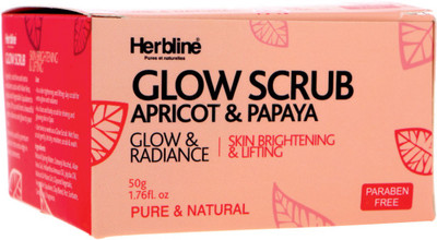 

Herbline Glow Scrub Apricot & Papaya 50gm Scrub(50 g)