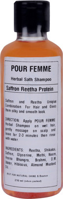 

POUR FEMME Herbal Saffron Reetha Protein Shampoo(210 ml)